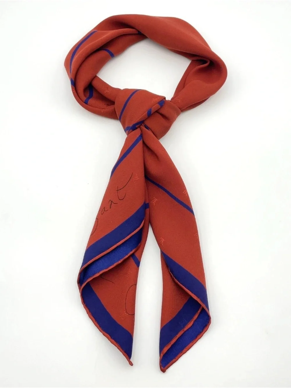 Louis Vuitton Carré 90 Chemin Fusin André Putman Silk Scarf- Signed